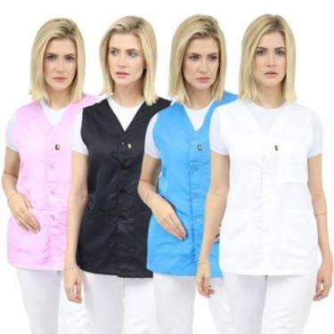 Imagem de Casaco sem Manga Unissex - Jaleca sem Manga Feminino-Unissex