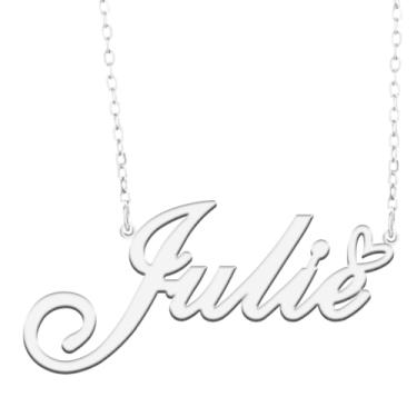 Imagem de A168A Colar de nome personalizado personalizado personalizado colar de nome banhado para mãe filha amizade feminino dia dos namorados aniversário de Natal ano novo, Metal, Sem pedras preciosas