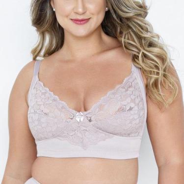 Imagem de Sutiã Sem Bojo Dilady 139741 Até o Tamanho 52, Preto, 50