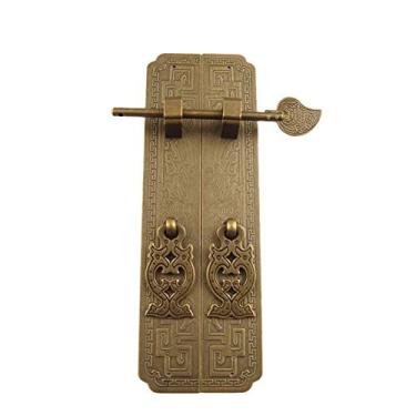 Imagem de BAZAC Puxador de porta puxadores antigos de cobre puro retro para armários armários armários requintados e duráveis - bronze