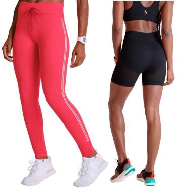 Imagem de Conjunto Lupo Legging Seamless + Short Academia-Feminino