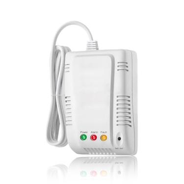 Imagem de Detector de gás combustível doméstico, JT-KBI5 Detector de gás natural RV Detectores de vazamento de gás metano com alarme visível e audível, Plug and Play com tecnologia avançada de chip