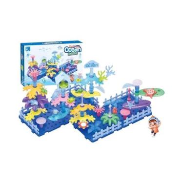 Imagem de Blocos De Montar DIY Jardim De Flores De Coral Oceânico Para Meninas, 