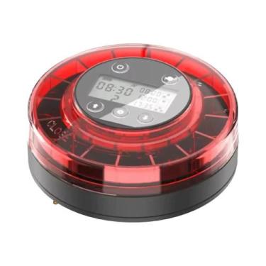 Imagem de Alimentador Automático De Peixes Recarregável Por USB Com Timer E Disp