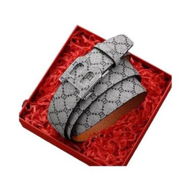 Imagem de Cinto Masculino De Luxo Com Fivela De Liga Metálica Para Negócios - NO