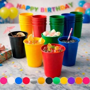 Imagem de 150 Copos Descartáveis 200ml Festa Aniversário e eventos dec - BELLO F