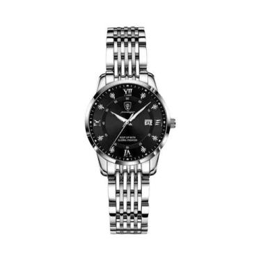 Imagem de Relógio De Quartzo Feminino Luxuoso À Prova d'Água Luminoso Em Aço Ino