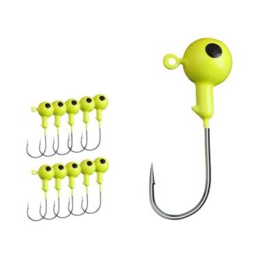 Imagem de 10 Peças De Anzóis Jig Head Para Pesca Com Iscas Artificiais Macias, I