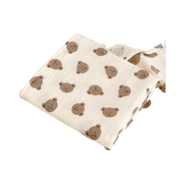 Imagem de Manta De Algodão Muslin Para Bebês, Macia E Respirável, Com Estampa De