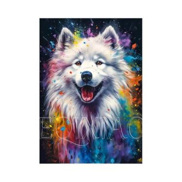 Imagem de Pintura Diamante De Animais (Gato, Cachorro, Cisne) Com Bordado Comple