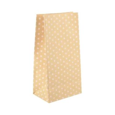 Imagem de Sacos De Papel Coloridos Com Bolinhas, 50 Peças, 18x9x6cm, Sacos Para 