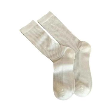 Imagem de Meias Femininas De Cano Médio a Alto (Até O Joelho) - 4/8 Pares - Pret