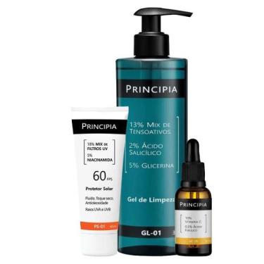 Imagem de Kit Principia Skin Care Gel de Limpeza Facial 350ml+Sérum Vitamina c 3
