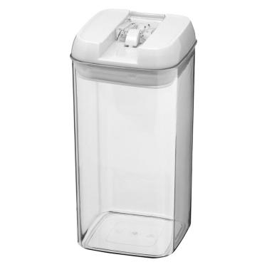 Imagem de Pote Hermético Plástico Transparente 1,5L Pratik 21X10X10Cm