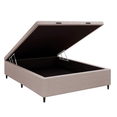 Imagem de Base Cama Box Baú Casal Para Colchão 138x188cm Multimóveis Cr35239 Bege