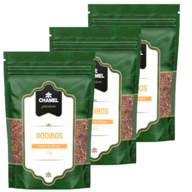 Imagem de Chá de Rooibos (Aspalathus linearis) Encanto Sul-Africano 3 Pacotes c/ 30g  Chamel Premium