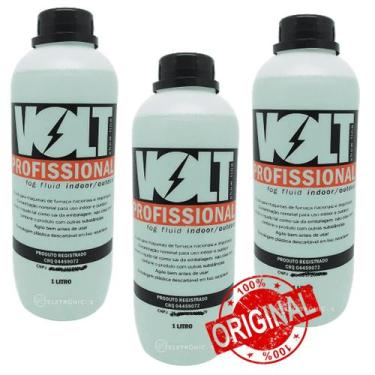 Imagem de Kit 3 Líquidos Fluído Para Máquina De Fumaça Profissional Neutro 1 Lit