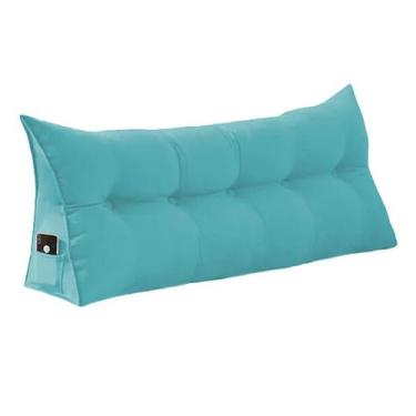 Imagem de Almofada de Apoio para Cabeceira 90cm Suede Várias Cores - Estopar, Su