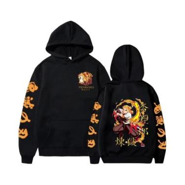 Imagem de Moletom Feminino plus Size Harajuku Demon Slayer Nezuko Com Estampa Gr