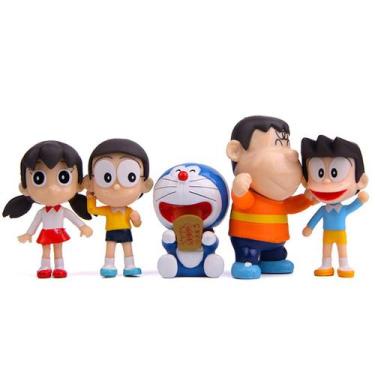Imagem de Coleção de brinquedos de figuras de anime Doraemons Nobita x5 - 3,2-6 