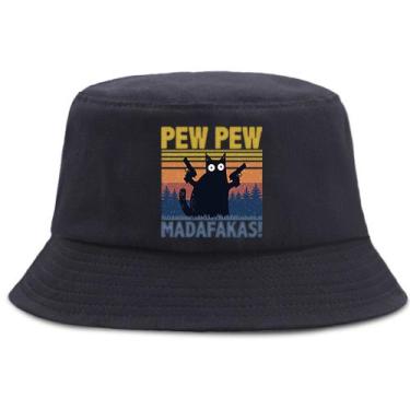 Imagem de Chapéu de peixe de praia unissex Bucket Hat Pews Madafakas Anime - yiw
