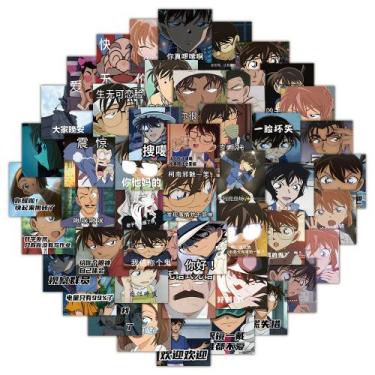 Imagem de Adesivos de anime em vinil impermeável Detectives Conans (60 unidades)