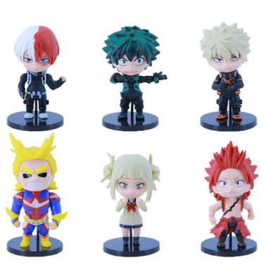 Imagem de Coleção de brinquedos de figuras My Heros Academias Anime 6 unidades -