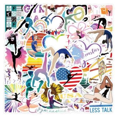 Imagem de Adesivos de vinil impermeável para ginástica, anime, 55 unidades/lote 