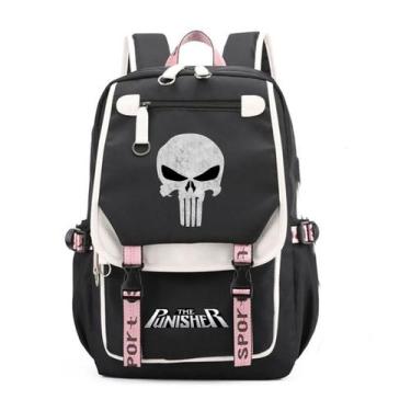 Imagem de Mochila Punishers Kids School Mochila 3D Print Oxford 31x19x46cm - Yiw