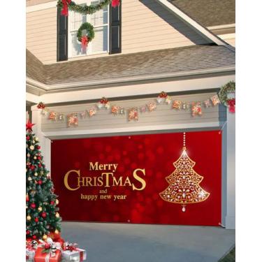 Imagem de Capa de banner de porta de garagem Cantando no Natal 213x244cm - Singi