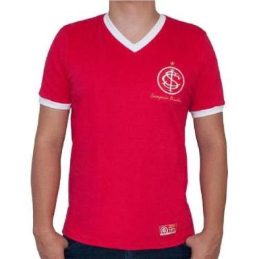 Imagem de Camiseta Retrômania Internacional 1975 - Masculina, G, Vermelho, Branc