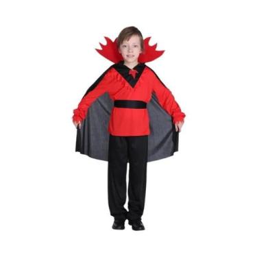 Imagem de Fantasia De Vampiro Para Crianças Para O Halloween, Traje Assustador P