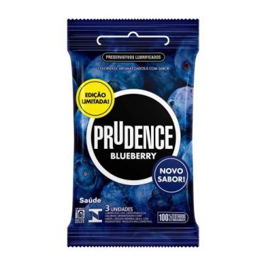 Imagem de Preservativo Prudence Cor e Sabor Blueberry 3 Unidades