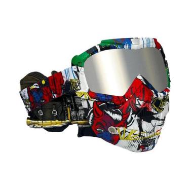 Imagem de Máscara De Capacete De Motocross Respirável E À Prova De Poeira Para M