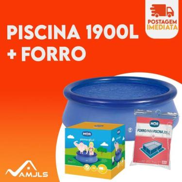 Imagem de Piscina Splash Fun Redonda Inflável 1900 Litros + Forro - Mor