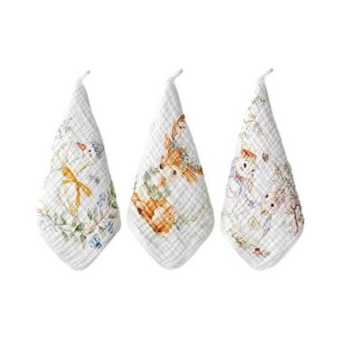 Imagem de Toalhas De Bebê De Algodão Muslin De 6 Camadas, 3 Peças, Lenços Macios