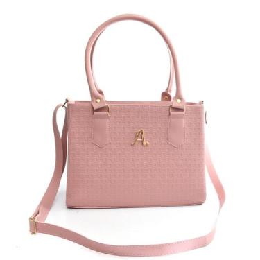 Imagem de Bolsa Feminina Baú Alça Ajustável Transversal De Ombro Lançamento - Al