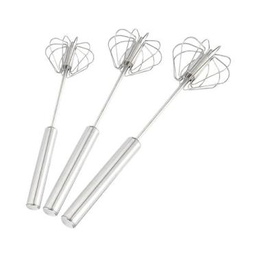 Imagem de Conjunto De Batedores De Ovos Em Aço Inoxidável Durável Semiautomático