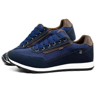 Imagem de Sapatenis Casual Tenis Masculino Moderno Jogger - Sapatoway, Azul, 40
