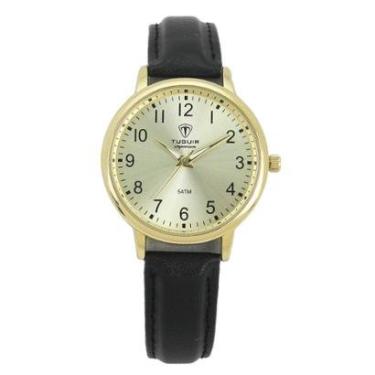 Imagem de Relógio Unissex Tuguir Analógico Imperium TG30498 Dourado e Preto-Masculino