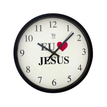 Imagem de Relógio De Parede Decorativo Quartzo 30cm Números Grandes - YN Clock