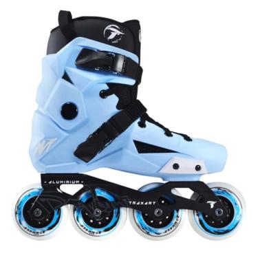 Imagem de Patins Freestyle Traxart Revolt Azul Claro - 80mm ABEC-9