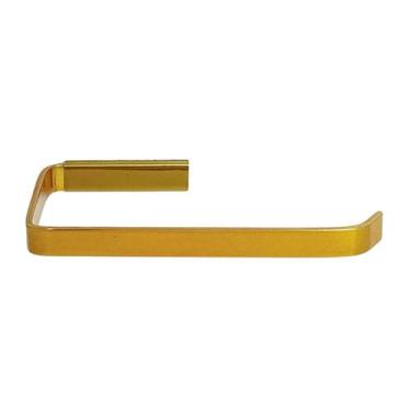 Imagem de Papeleira Chapa Fina Porta Papel Higiênico Standard Dourado - Montelar
