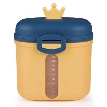Imagem de Dispenser Fórmula Bebê Accmor Amarelo Portátil com Colher Nivela 360g