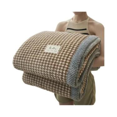 Imagem de Cobertor De Chenille Macio Tricotado, Lavável Na Máquina, Feito À Mão 