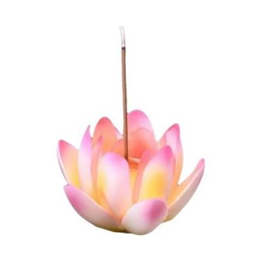 Imagem de Queimador De Incenso Artesanal Lotus Para Aromaterapia, Decoração De C