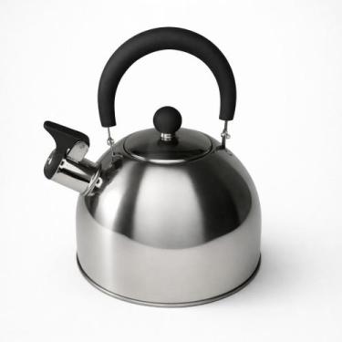 Imagem de Chaleira Aço Inox Com Apito - 2,5 Litros Silver - Clink