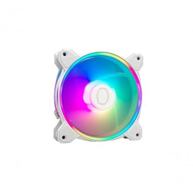 Imagem de Ventilador de Gabinete Masterfan MF120 Halo 2 RGB 120MM com Anéis de LED Maiores Branco...