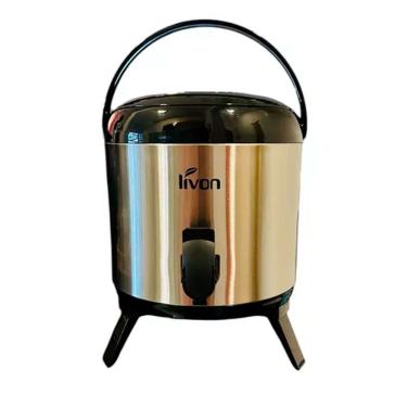 Imagem de Botijão Térmico Garrafa Isotermica Inox Duplo Isolamento 3,8L com Torneira para Bebidas...
