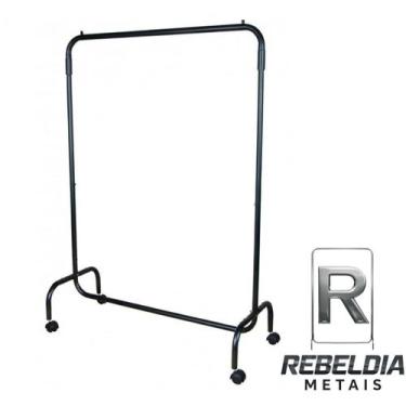 Imagem de Arara Cabideiro De Chao Desmontavel Com Rodinhas 100cm - - valemixxhom